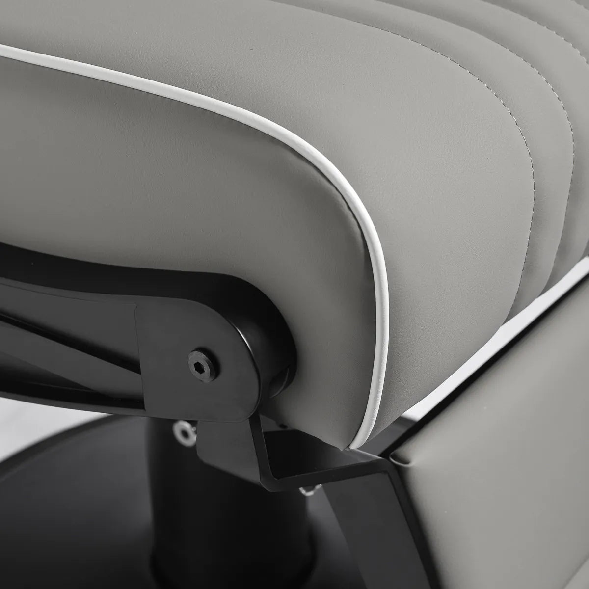 Sillón de barbero profesional Levi, gris