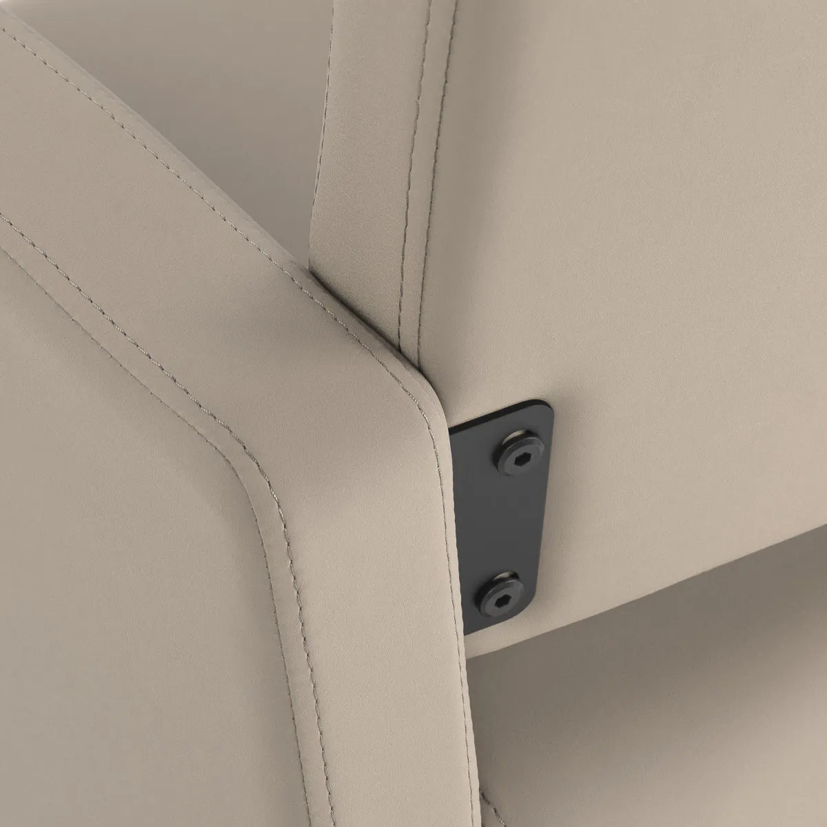 Sillón de peluquería Vitoria, gris-beige