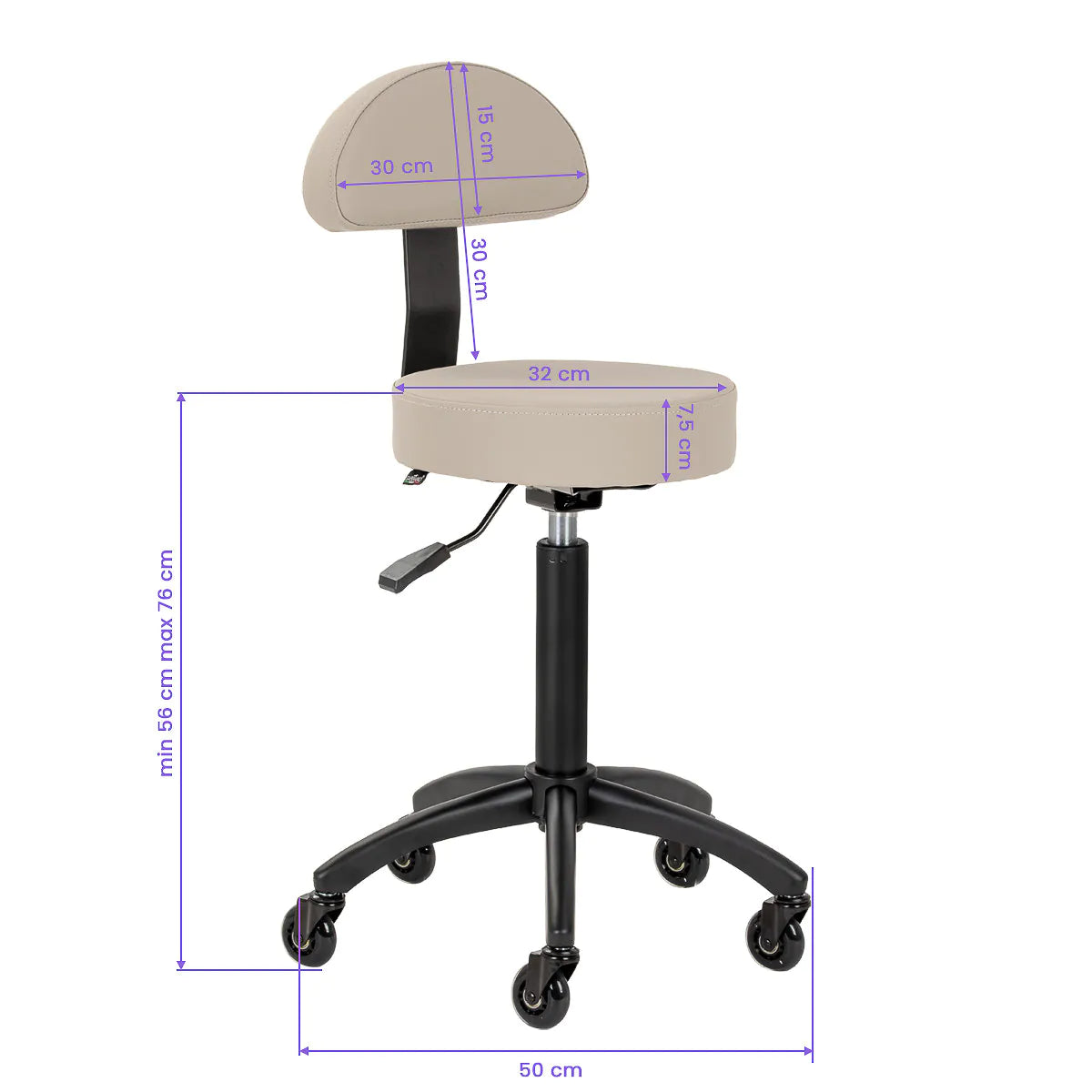 Chair with backrest, model D026