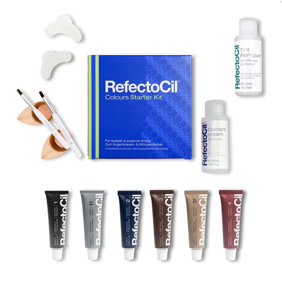 Set de Iniciación de Tintes para Cejas y Pestañas RefectoCil Colours Starter Kit