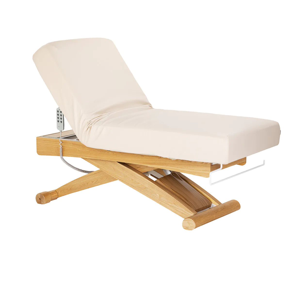 Camilla eléctrica Siesta SPA con base de madera