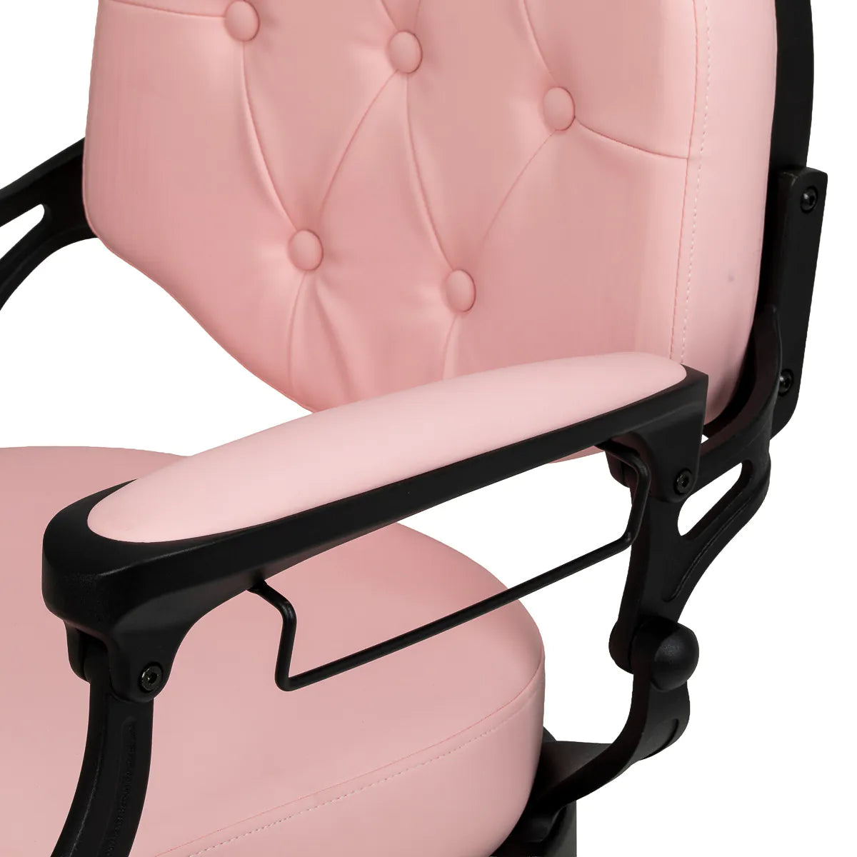Sillón de barbería President rosa