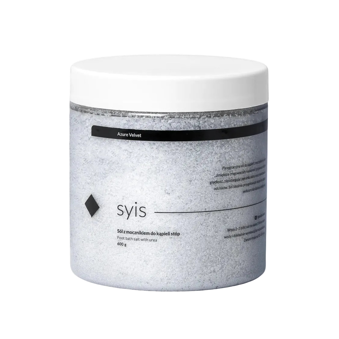 SYIS Professional – Sal de Baño Podológica Suavizante Azure Velvet, 600 g