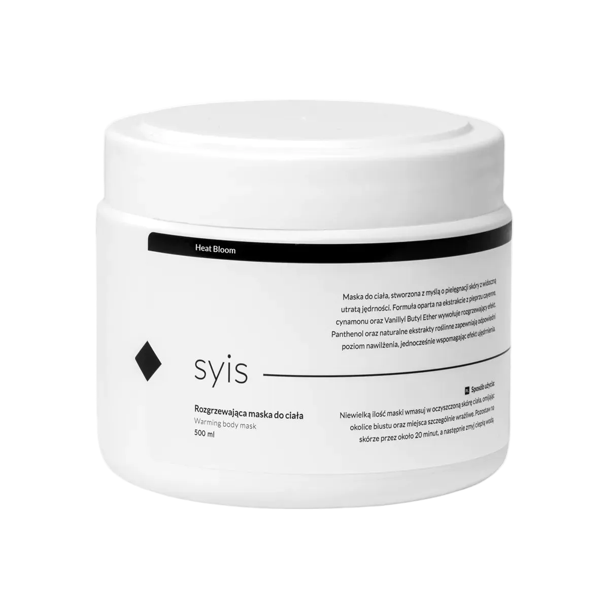 SYIS Mascarilla corporal intensamente caliente 500 ml