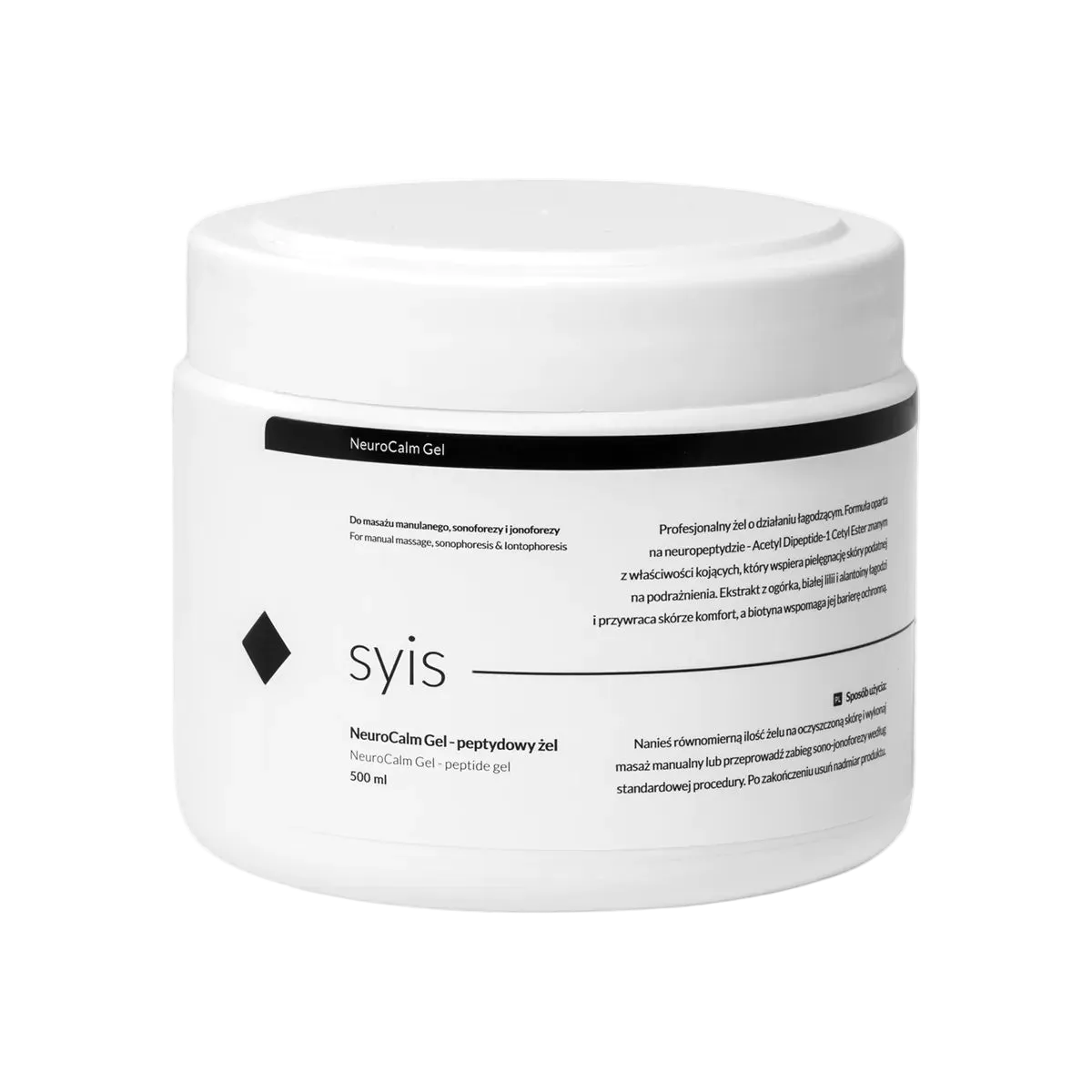 SYIS Professional – NeuroCalm Gel Conductor y Calmante con Neupéptidos, 500 ml