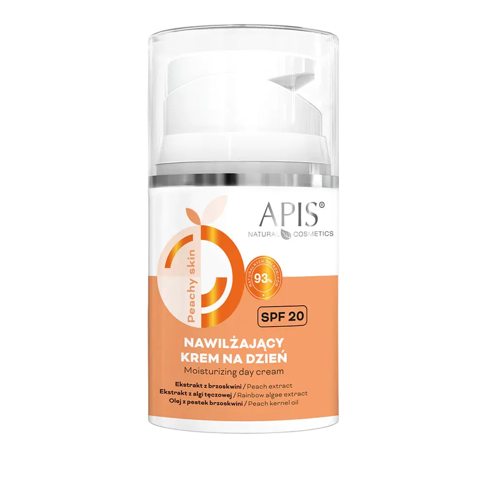 Apis Peachy Skin Crema Facial Nutritivo con Aceite de Hueso de Durazno, Ácido Hialurónico, Agua de Coco y Algas Arcoíris para Piel Seca, Deshidratada y Opaca