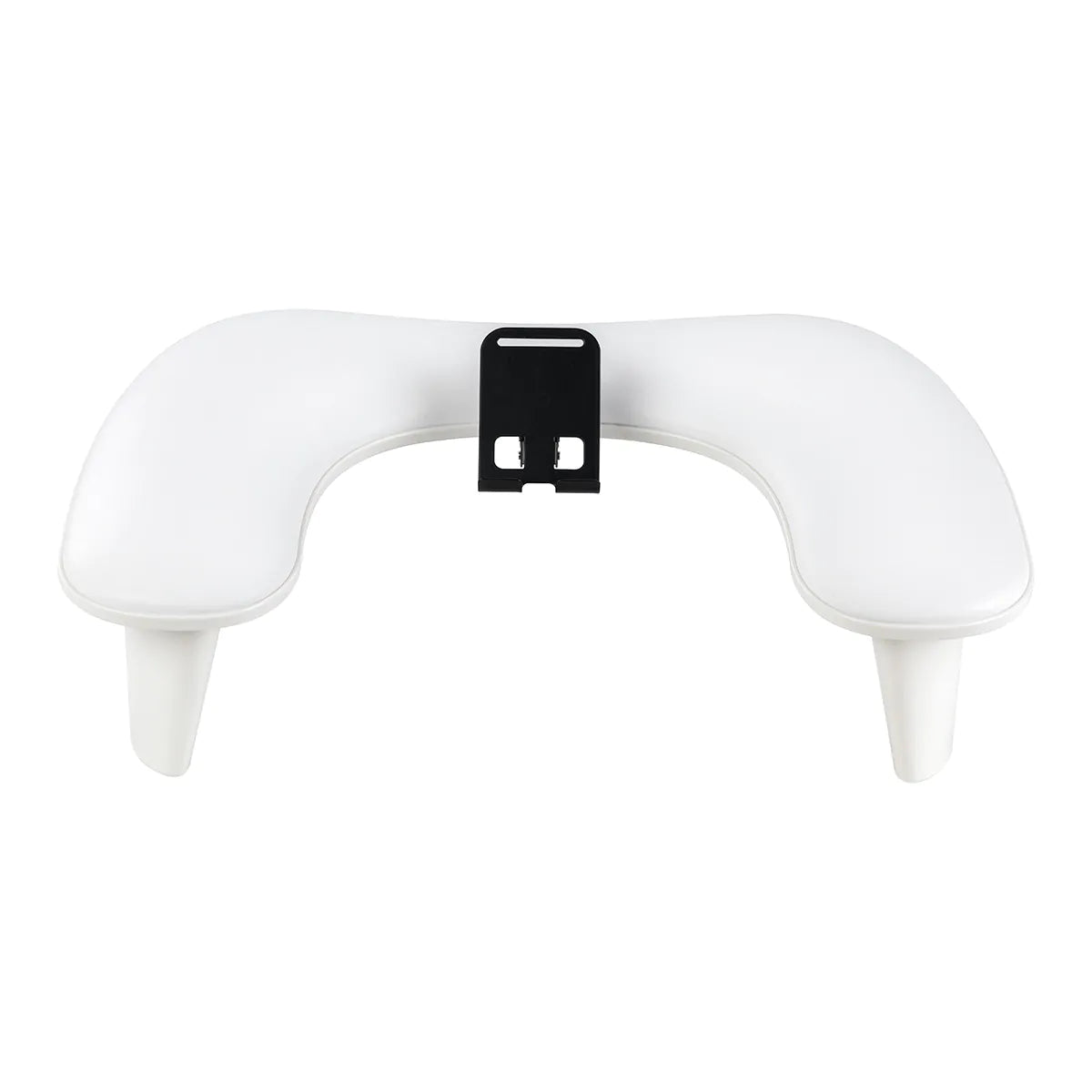 Reposabrazos para manicura con soporte para móvil