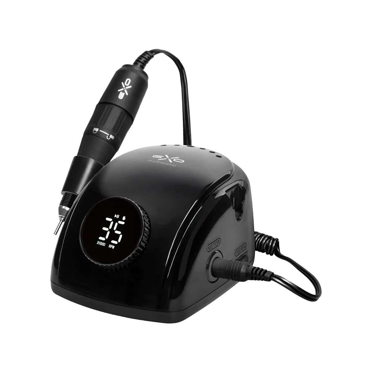Torno para Uñas Profesional EXO Futura 65W (35.000 RPM) - Color Negro