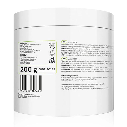 Masque anti-acné aux algues marines, 200 g