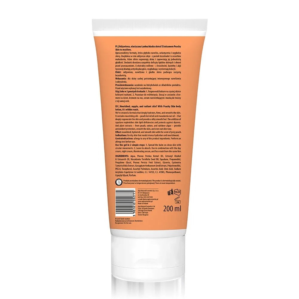 Loción corporal con aceite de melocotón 200 ml