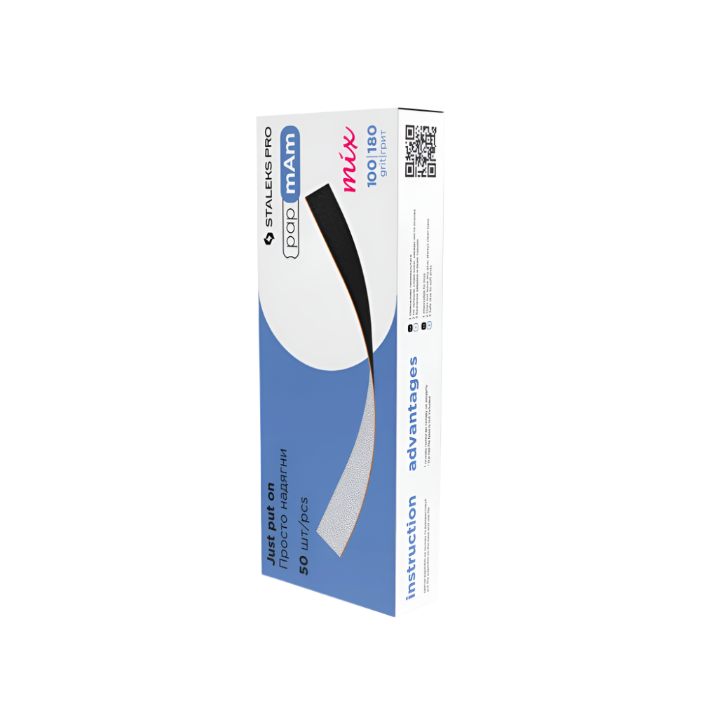 Recambios desechables para lima doble cara PapmAm Mix EXPERT 100/180 50 uds.