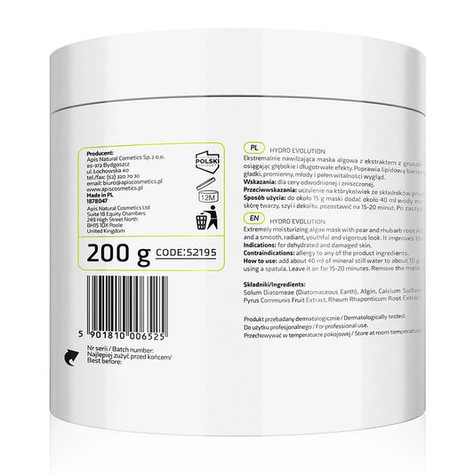 Masque hydratant aux algues, 200 g