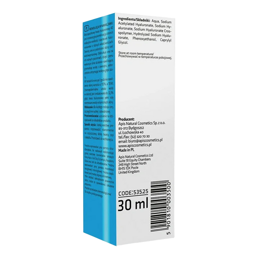 Apis Revolution in Hydration Ácido Hialurónico 4D Sin Olor: Ultra-Hidratación Multinivel, Efecto Relleno y Máxima Tolerancia para Pieles Sensibles