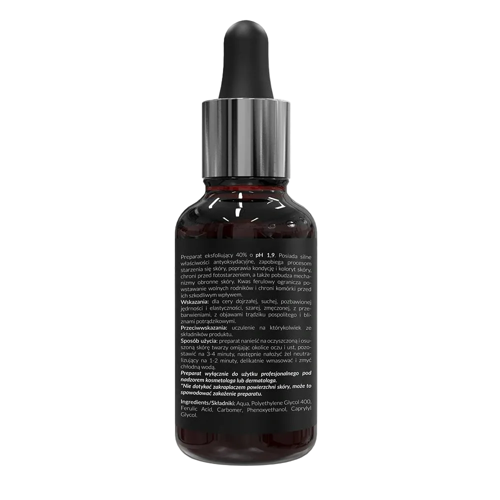 Apis Exfoliante Ácido Ferúlico 40% (pH 1.9): Optimice los Costos de su Cabina con el Peeling Antioxidante de Choque Definitivo