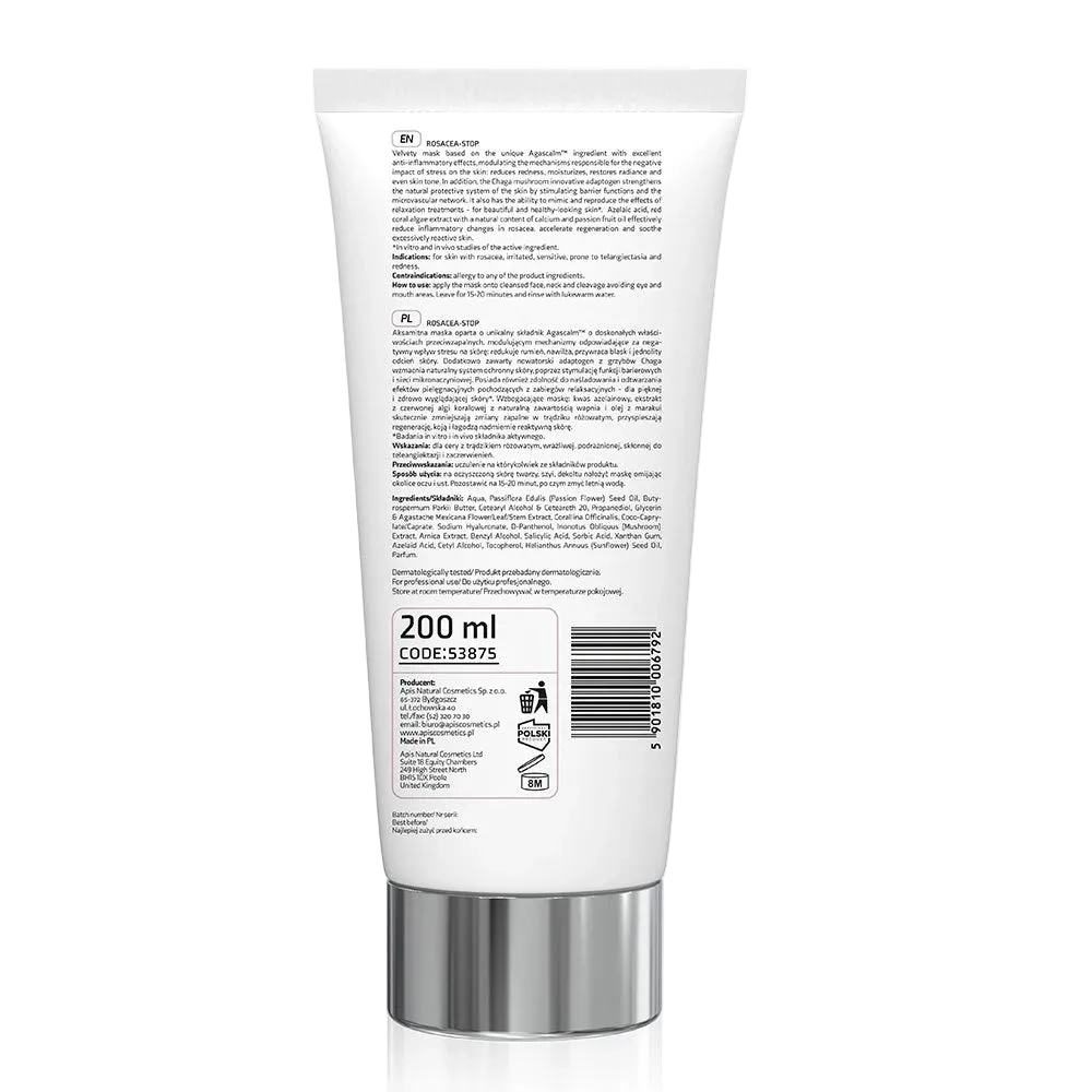 Apis Rosacea-Stop Mascarilla: Alivio Inmediato para Rojeces, Tratamiento Desensibilizante y Rescate Microvascular