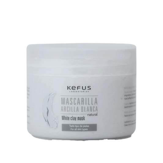 Mascarilla de arcilla blanca natural Kefus 250 ml