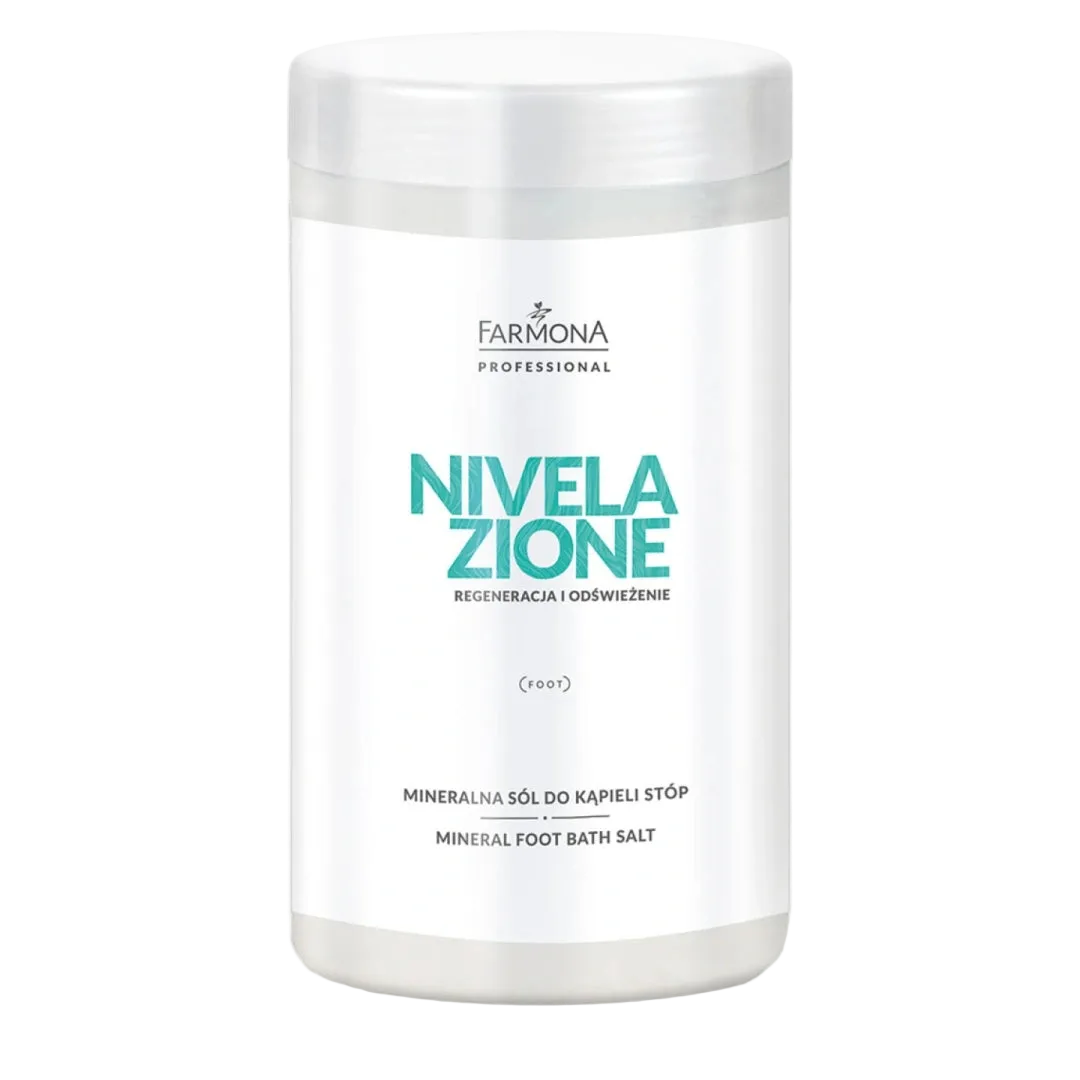 Farmona Nivelazione Sal Mineral Pediluvio: Ablanda Durezas Extremas, Reduce la Hinchazón y Frena el Sudor Excesivo, 1250 g
