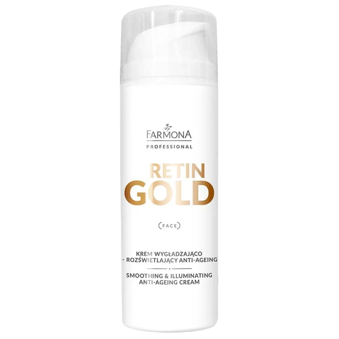Farmona Retin Gold Crema anti-envejecimiento suavizante e iluminadora, 150 ml