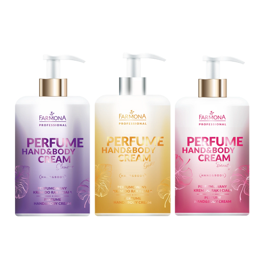 Crema perfumada con partículas de oro para manos, 300 ml