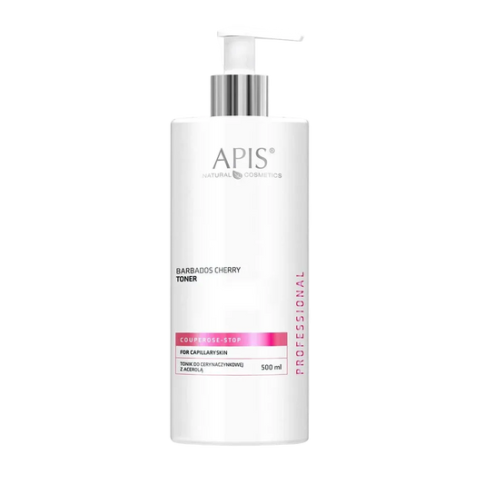 Apis Natural Cosmetic Tónico para piel couperosa con acerola, 500 ml