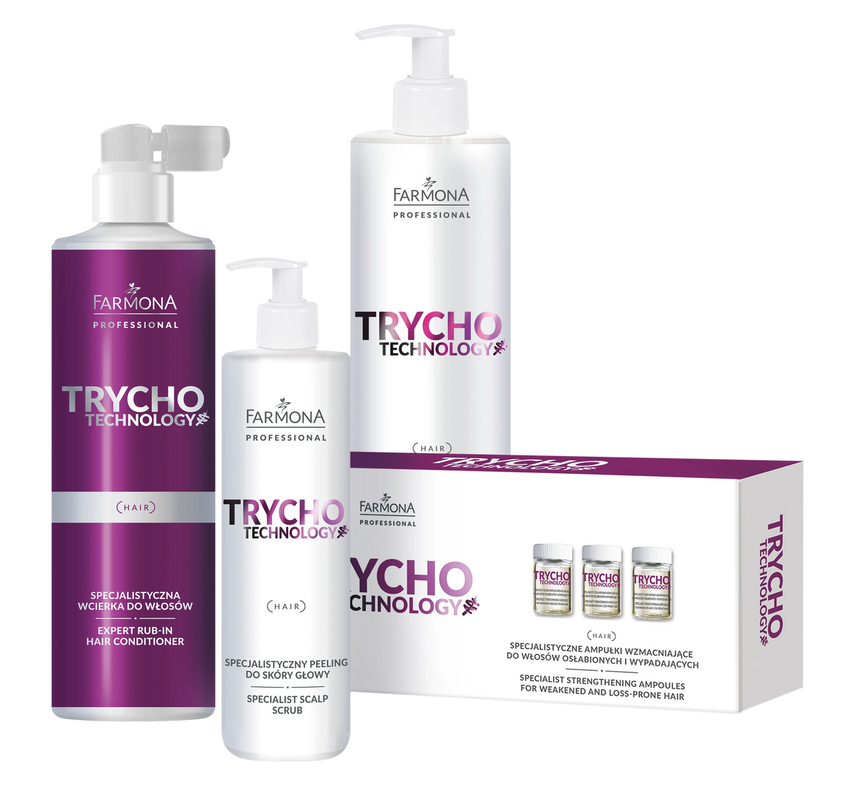 Shampoing renforçant capillaire Farmona Trycho Technology Specialist 250 ml