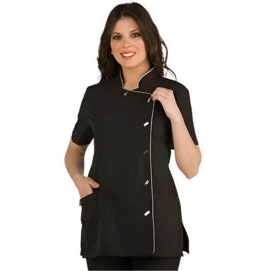 Black microfiber robe
