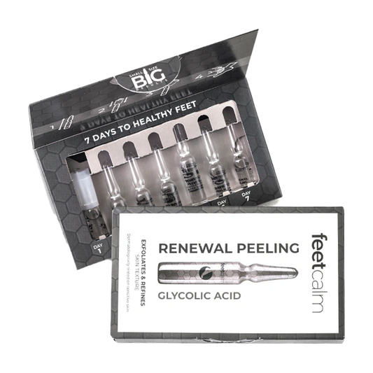 Ampollas renewal peeling concentrate con ácido glicólico, 7 uds. FeetCalm