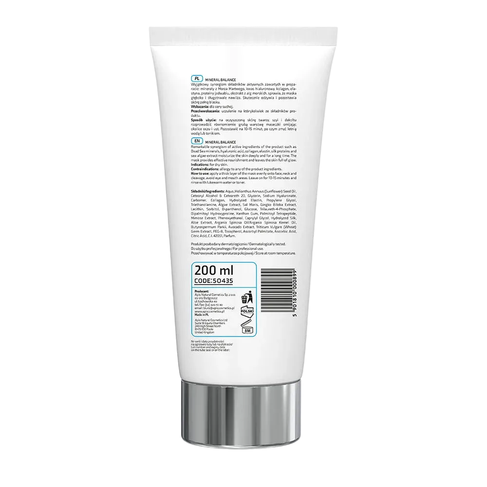 Masque minéral hydratant intense, 200 ml
