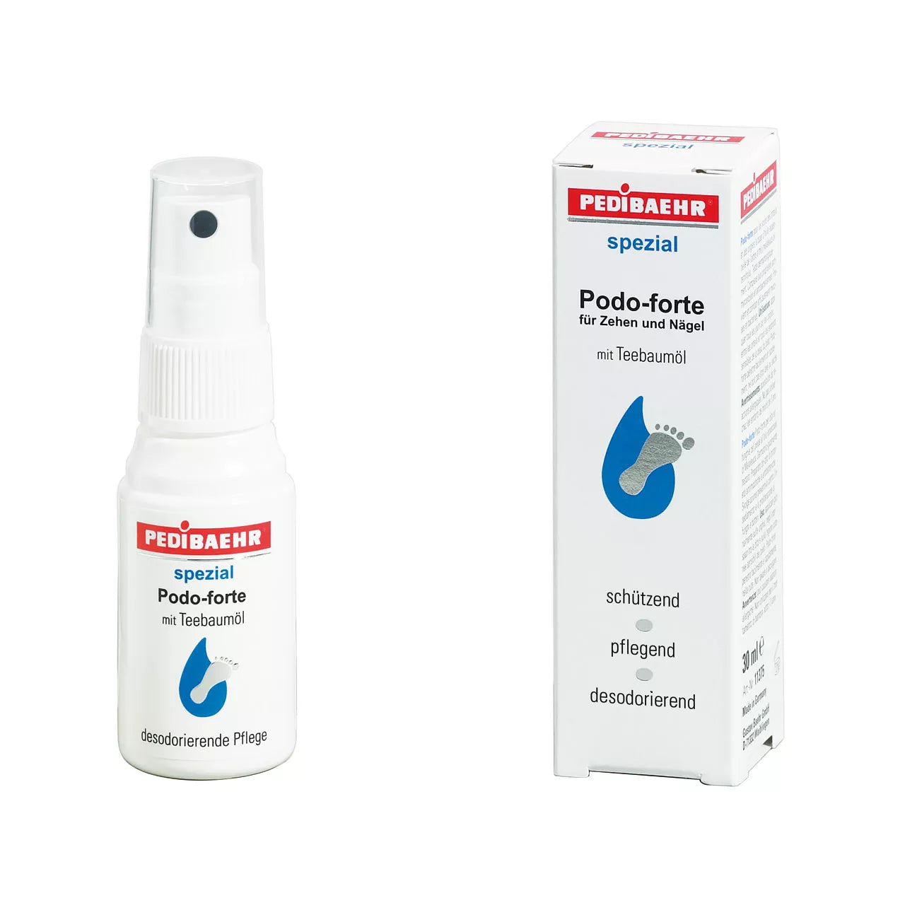 baehr pedibaehr Spray Podo-forte antifúngico para dedos y uñas, 30 ml