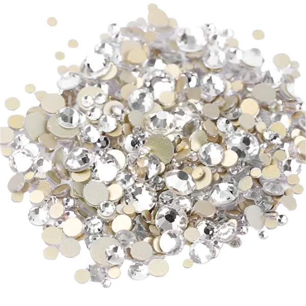 Cristales strass blanco, 1440 uds.