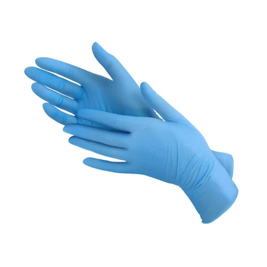 Blue powder-free nitrile gloves, 100 pcs.