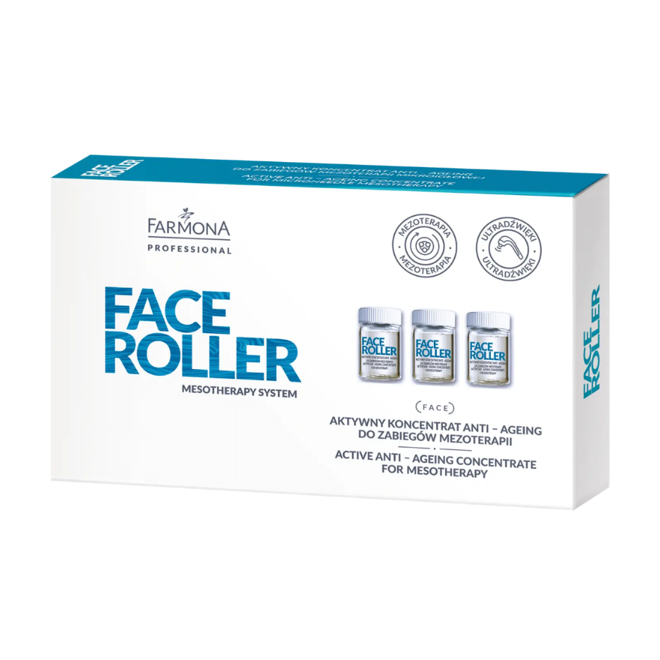 Farmona Face Roller Concentrado activo para mesoterapia microagujas 5 x 5 ml