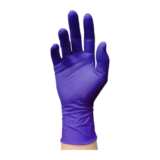 Guantes de nitrilo azul cobalto sin polvo, 100 uds.