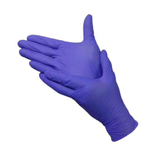 Violet powder-free nitrile gloves, 100 pcs.