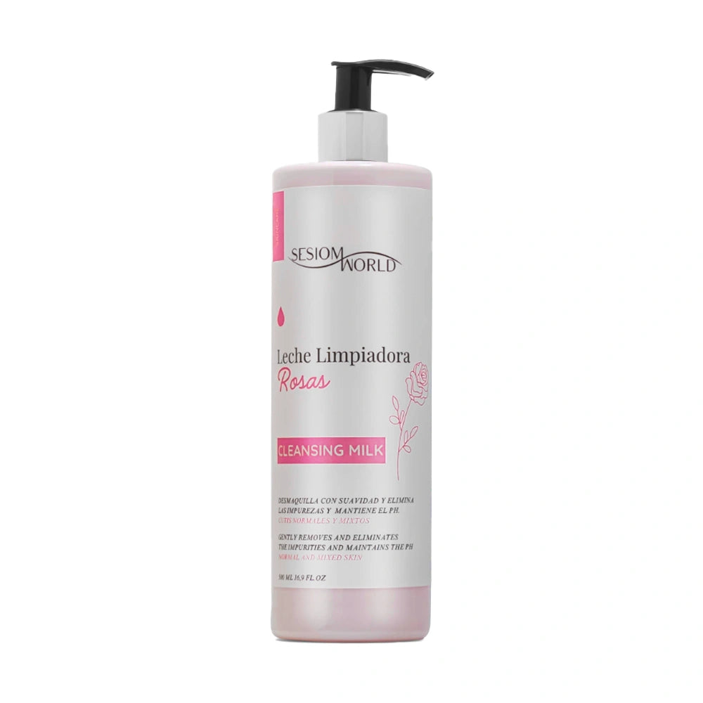 Leche limpiadora Rosas Sesiom World 500 ml 