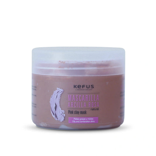 Mascarilla de arcilla rosa natural kefus 250 ml