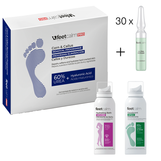 Kit Promo: programa eliminación callos, 30 ampollas Ultra Repair + 2 regalos