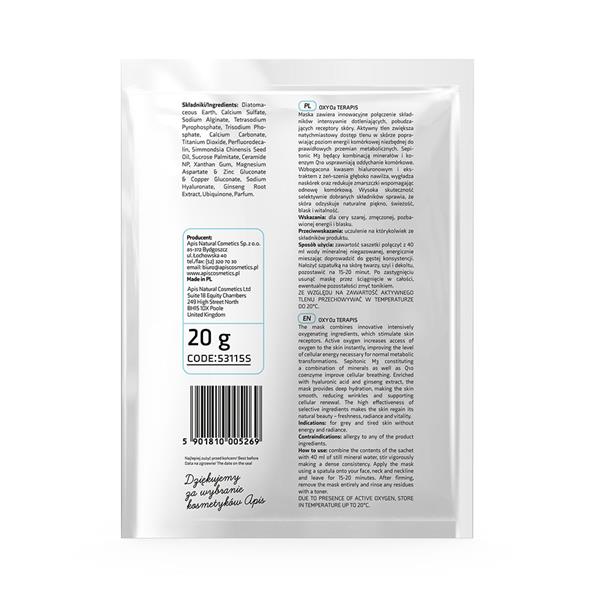 Mascarilla oxigenante de algas 20 g