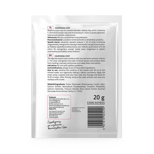 Mascarilla de algas couperose-stop 20 g