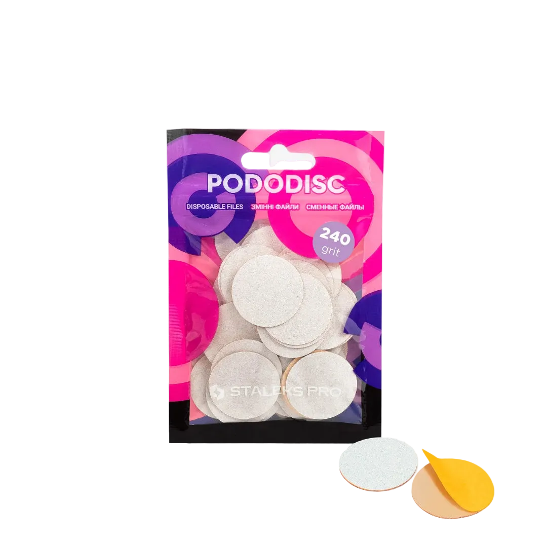 Limas Adhesivas para Disco de Pedicura STALEKS PRO EXPERT 25 PODODISC L (25 mm / 50 uds.)