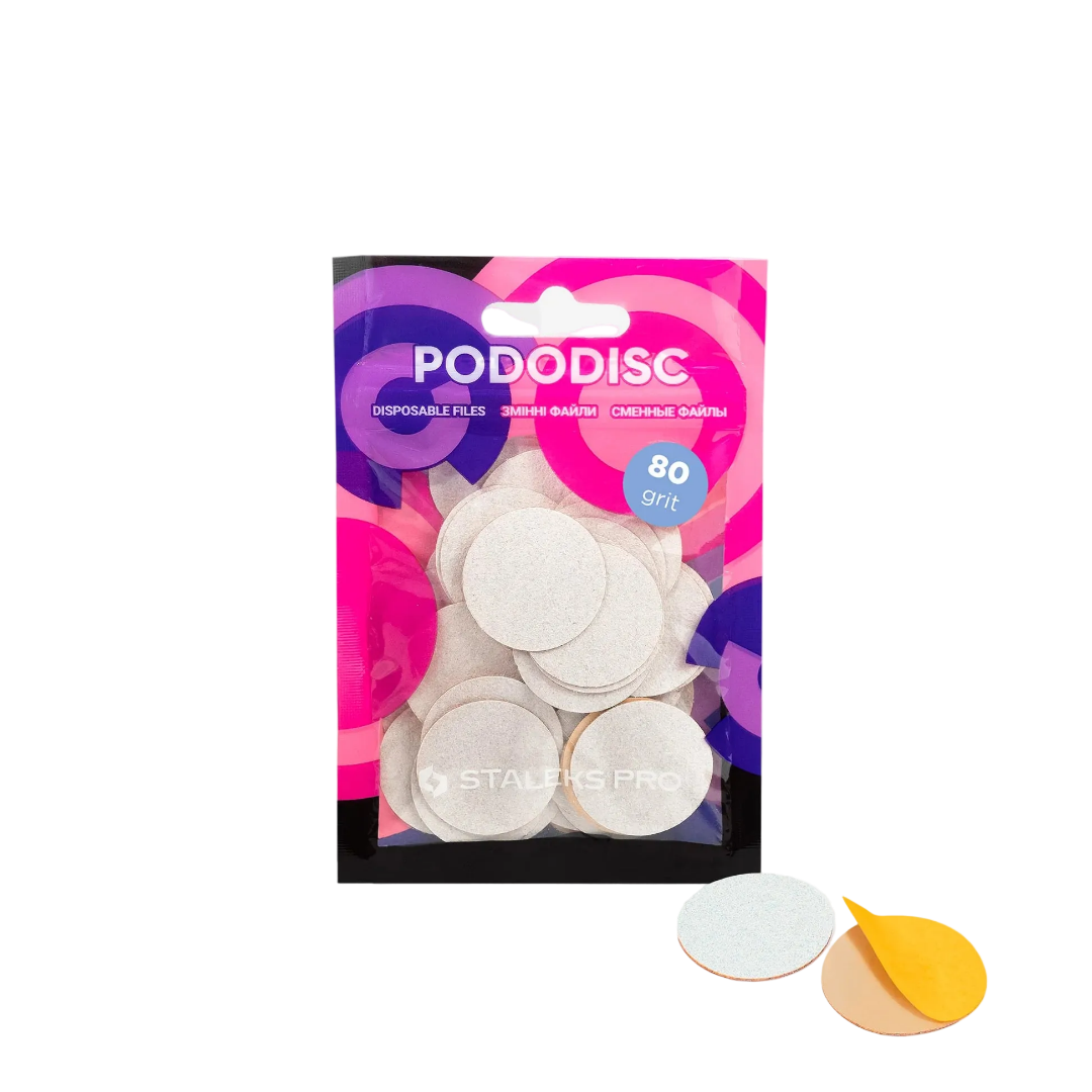 Limas Adhesivas para Disco de Pedicura STALEKS PRO EXPERT 25 PODODISC L (25 mm / 50 uds.)